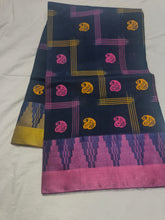 Krakshi-  Blue Bomkai Handloom Cotton Saree